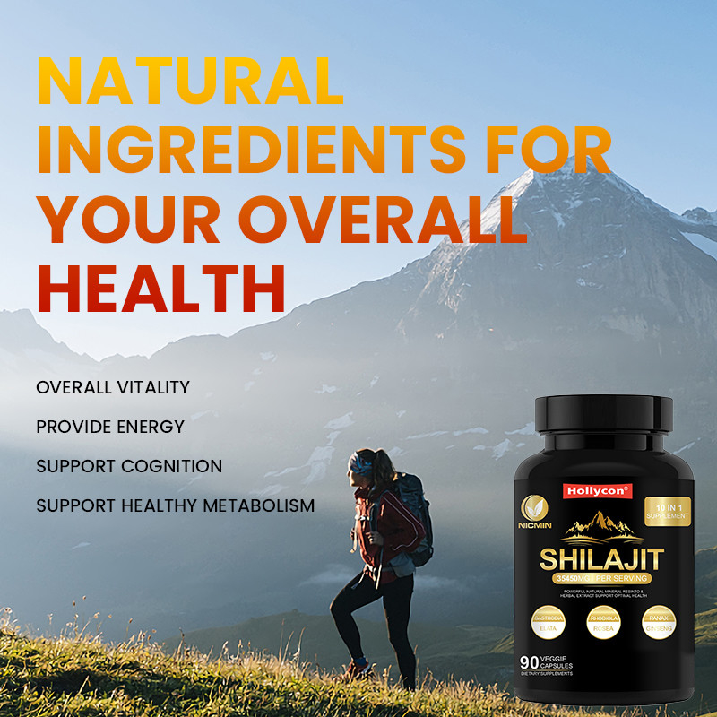 Bağışıklık Desteği İçin Saf Himalaya Organik Shilajit Takviyesi 25000mg Shilajit Kapsülleri
