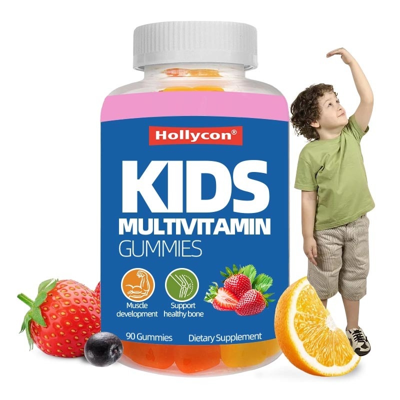 Kemik Kası ve Bağışıklık D D Vitamini İçin OEM Multivitamin Sakızları Çiğnelebilir Vitaminler Çocuklar Multivitamin Sakızları