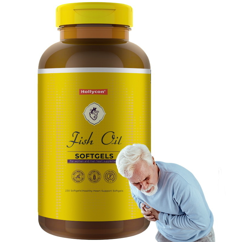 Balık Yağı Omega 3 Takviyeleri 1200 mg Yumuşak Jelekler Sağlıklı Kalbi Desteklemek için Omega 3 Balık Yağı 230 Yumuşak Jelekler 115 Gündelik Tedarik