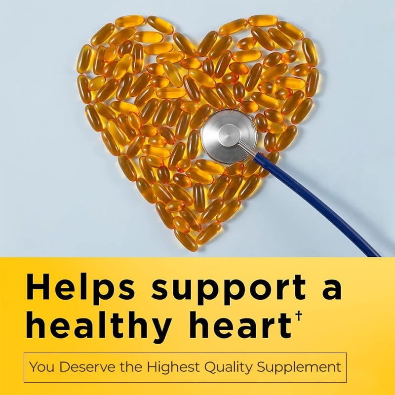 Balık Yağı Omega 3 Takviyeleri 1200 mg Yumuşak Jelekler Sağlıklı Kalbi Desteklemek için Omega 3 Balık Yağı 230 Yumuşak Jelekler 115 Gündelik Tedarik