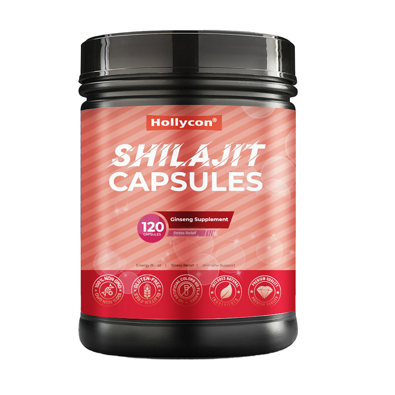 Shilajit Kapsülleri Sıcak Satış Temiz Himalaya Organik Shilajit Erkekler İçin İmmün Destek Enerji Artırma