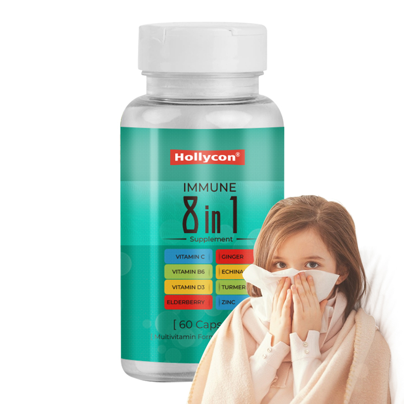 Bağışıklık Desteği Kapsülleri OEM Etiketi Yetişkinler için Multivitamin Formül Takviyesi Bağışıklık Fonksiyonunu Desteklemeye Yardımcı Olur