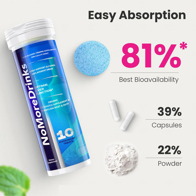 Fabrika Karaciğer Detox İsteklerle Mücadele Karaciğer Sağlığı Alkol İsteklerine Karşı Alkol Değiştirme Takviyesi Efervesan Tablet