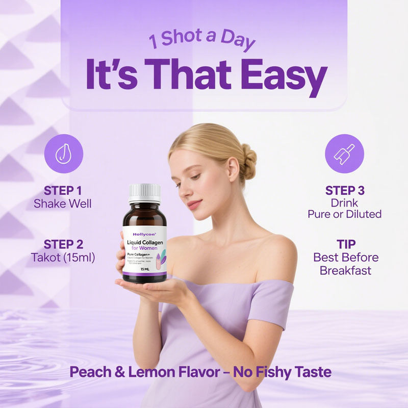 Kadınlar için saf kolajen+ sıvı kollajen - Radyant cilt, saç ve tırnak sağlığı için 4000mg deniz peptitleri - hiyalüronik asit, E vitamini
