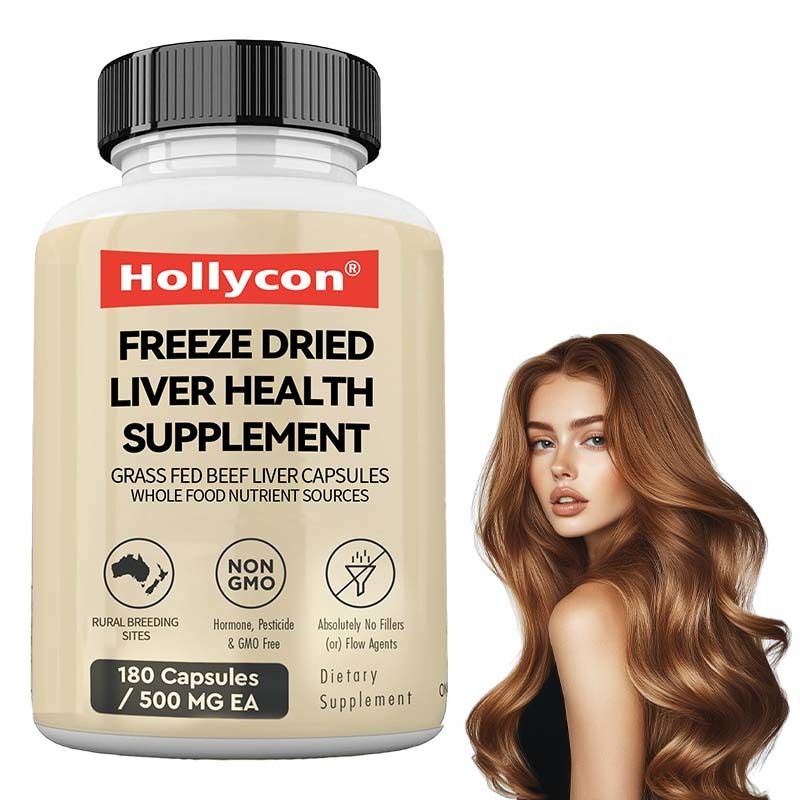 OEM Dondurulmuş Kurutulmuş Karaciğer Sağlık Takviyesi Metabolik Sağlık Tüm Vücut Sağlığı Bağışıklık Eklem Desteği Çayır Besili Sığır Karaciğeri Kapsülleri