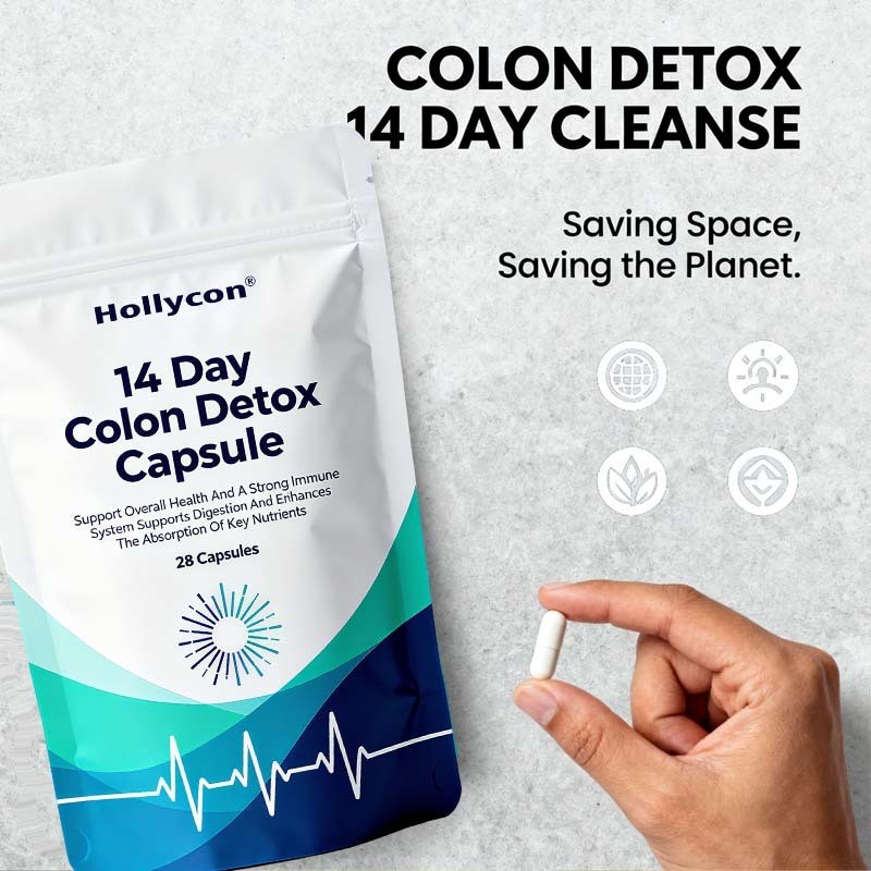14 Günlük Detox Kolon Temizlik Takviyesi 28 Yüksek Güçlü Kapsül ve 24 Aylık Kalıcılık İçerikli Bağırsak Sağlığı