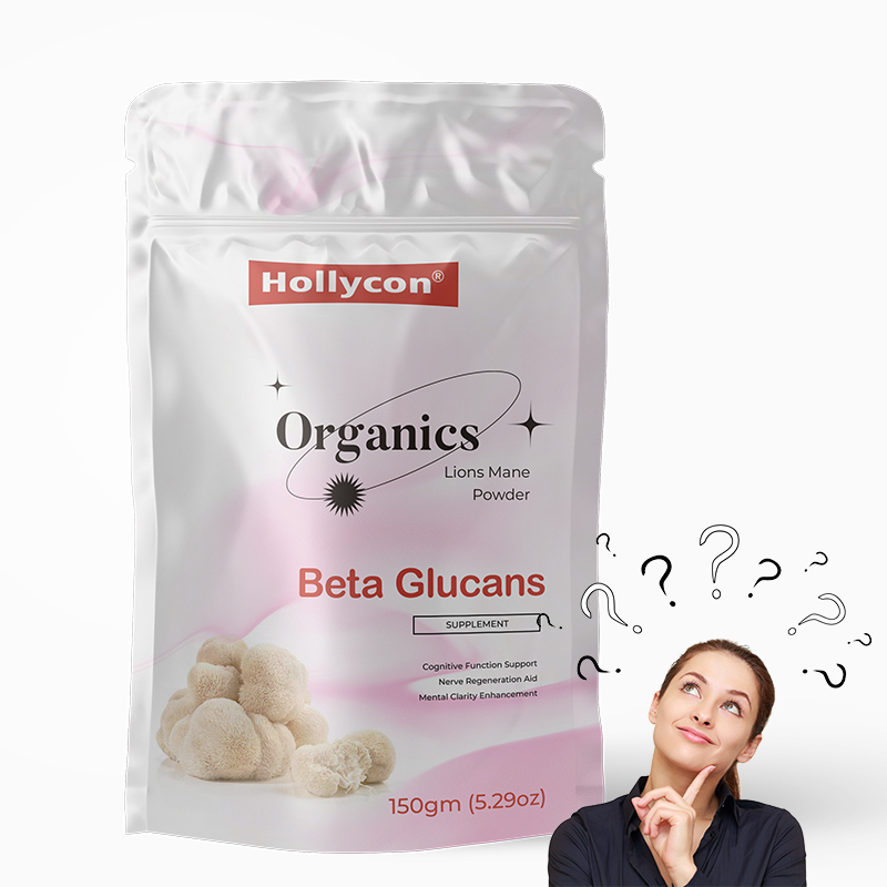 Bilişsel Destek için %100 Meyve Gövdesi Ekstresi ve %30 Beta-Glukan İçeren Organik Aslan Yelesi Takviyesi Tozu - Torba Başına 150 gram