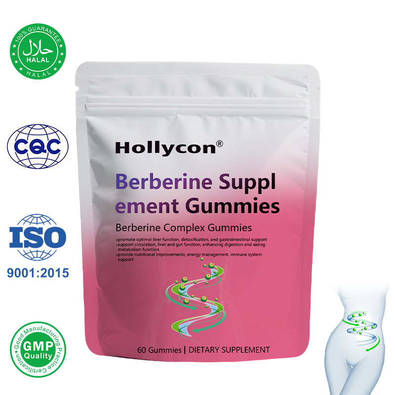 Fabrika fiyatı OEM Berberine Supplement Gummies (Şekersiz), Ceylon Tarçınlı Berberine Kompleks Gummies,Süt Çamuru,Metabolizm için Zerdeçal Kurkumin,Enerji, Bağırsak Sağlığı,Açlık Vücut Kütle Kontrolü
