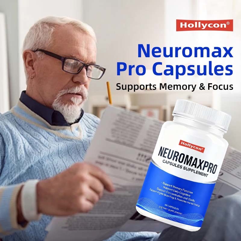 Brain and Memory Support Capsules Supplement Support Advanced Health & Wellness Multivitamin Neuromax Pro Brain and Memory Capsules Vegan, GMO, supports memory, focus, and cognitive clarity