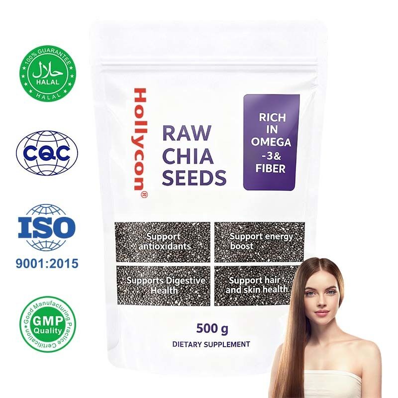 OEM / ODM Chia Tohumu 500g, 1'li Paket I Yemek İçin Tohumlar | Kilo Yönetimi İçin Tohumlar | Kalsiyum, Protein ve Lif Açısından Zengin, İlave Şeker Yok, özel Formül