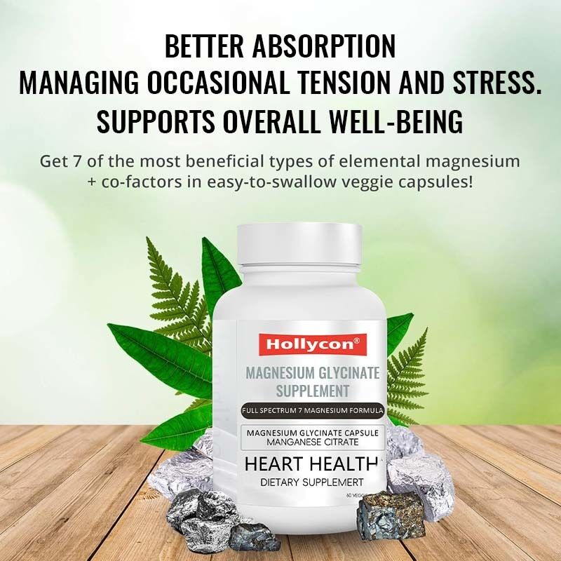 OEM Magnezyum Glisinat Takviyesi Uyku Kas Kalp Sağlığı Magnezyum Kompleks Mangan Sitra Magnezyum Glisinat Kapsülü