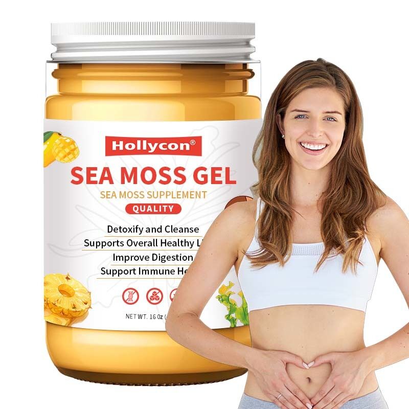 OEM Besleyici Çiğ Seamoslar Detoxify ve Temizle Minerallerde Zengin Proteinler Vitaminler Sağlık Deniz Moss Deniz Moss Gel