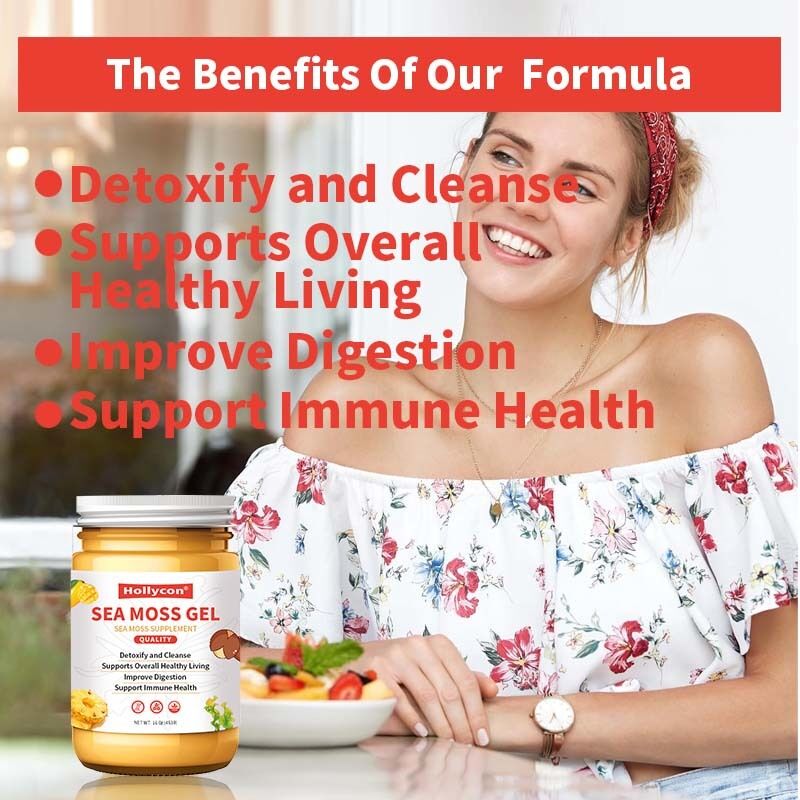 OEM Besleyici Çiğ Seamoslar Detoxify ve Temizle Minerallerde Zengin Proteinler Vitaminler Sağlık Deniz Moss Deniz Moss Gel
