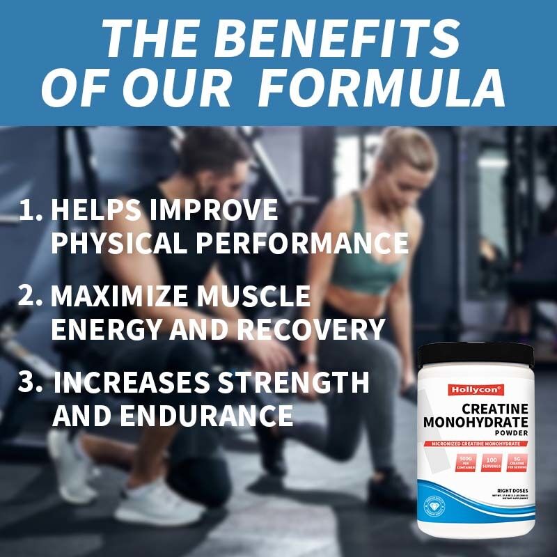 OEM Mikronize Kreatin Monohidrat Kreatin Takviyesi 5000mg Beden geliştirme Spor Beslenme Kreatin Monohidrat Tozu