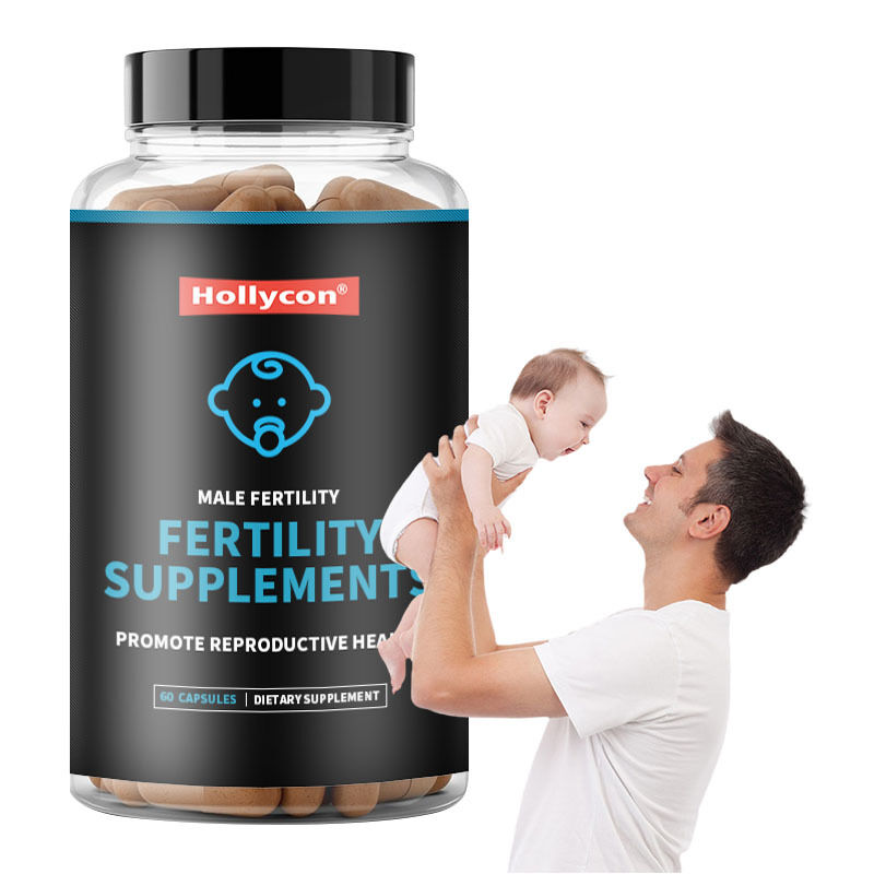 OEM Erkek Fertilite Güçlendirici Doğum öncesi Optimal Sperm Sayısı Hareketlilik Gücü Ashwagandha Magnezyum ve Çinko Fertilite Takviyeleri