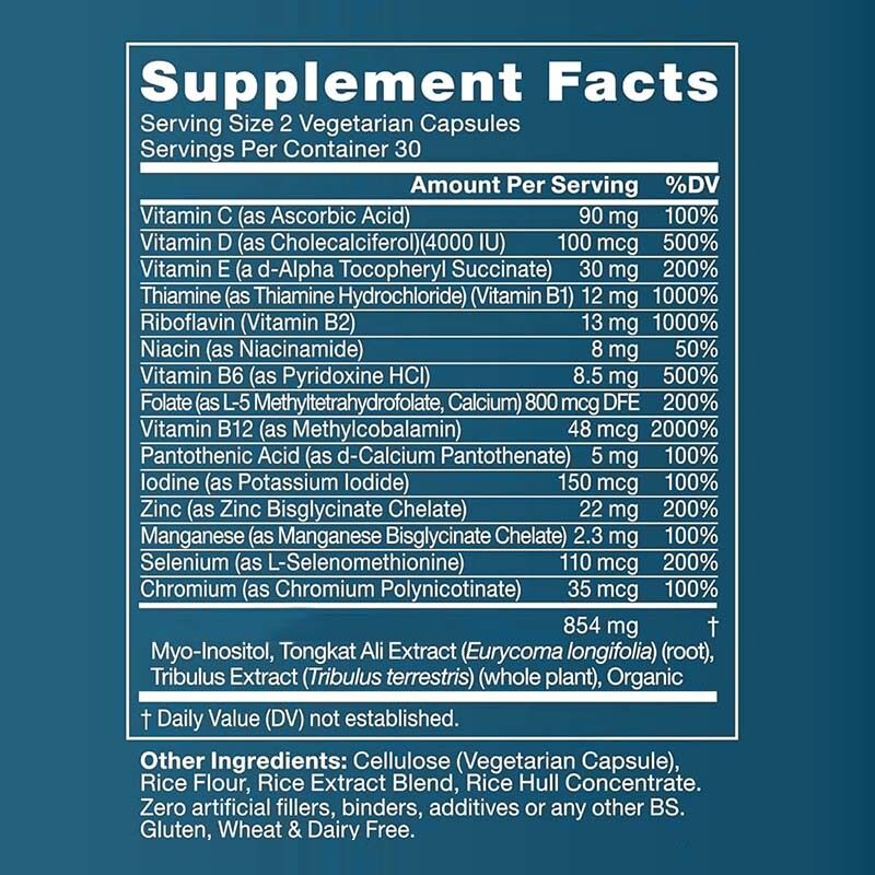 OEM Erkek Fertilite Güçlendirici Doğum öncesi Optimal Sperm Sayısı Hareketlilik Gücü Ashwagandha Magnezyum ve Çinko Fertilite Takviyeleri