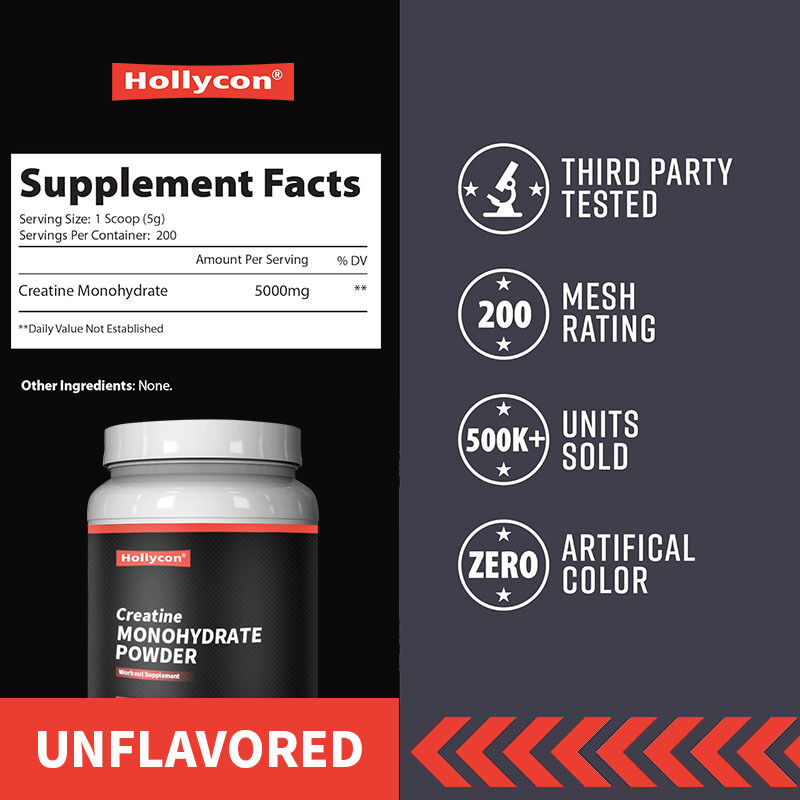 OEM Mikronize Öncesi Antrenman Sonrası Antrenman Takviyesi Erkekler ve Kadınlar için Enerji Desteği Kolay Karışır Kreatin Monohidrat Tozu