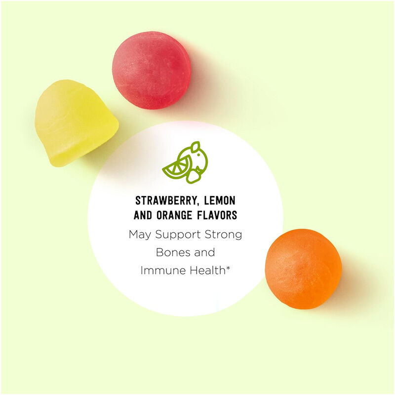 OEM Organik Çocuk Vitamin D3 Vitamin D3 Takviyesi Sakızlı Kemik ve Bağışıklık Sağlığı Vitamin D3 Sakızları