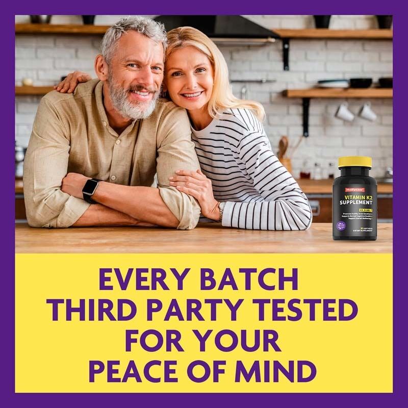 OEM Tam Spektrumlu Vitamin K2 Yumuşak Kapsüller, 600 Mcg Trans Form İçerir, Genel Sağlığı ve Kemik Gücünü Destekler, Vitamin K2 Takviyesi