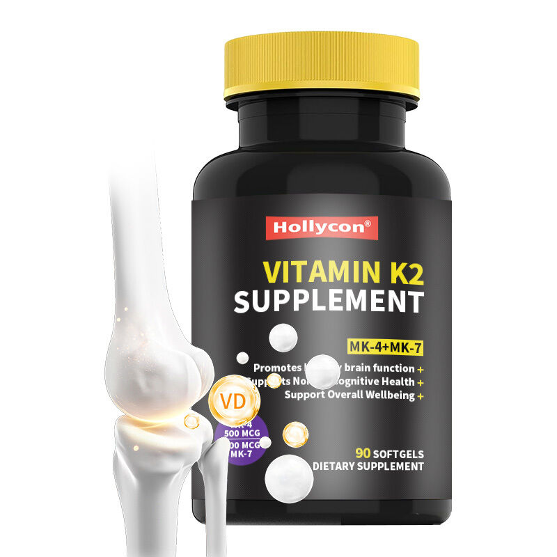OEM Tam Spektrumlu Vitamin K2 Yumuşak Kapsüller, 600 Mcg Trans Form İçerir, Genel Sağlığı ve Kemik Gücünü Destekler, Vitamin K2 Takviyesi