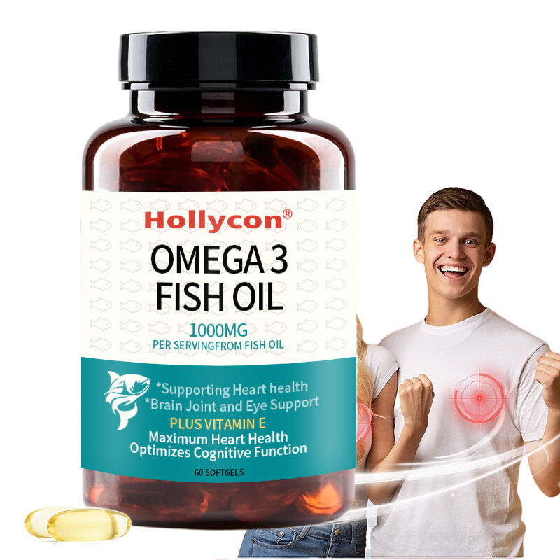 OEM Omega 3 Takviyesi 1000mg Porsiyon Başına 600 EPA & 400 DHA ve E Vitamini Desteği ile Kalp ve Beyin Sağlığı İçin Omega 3 Balık Yağı