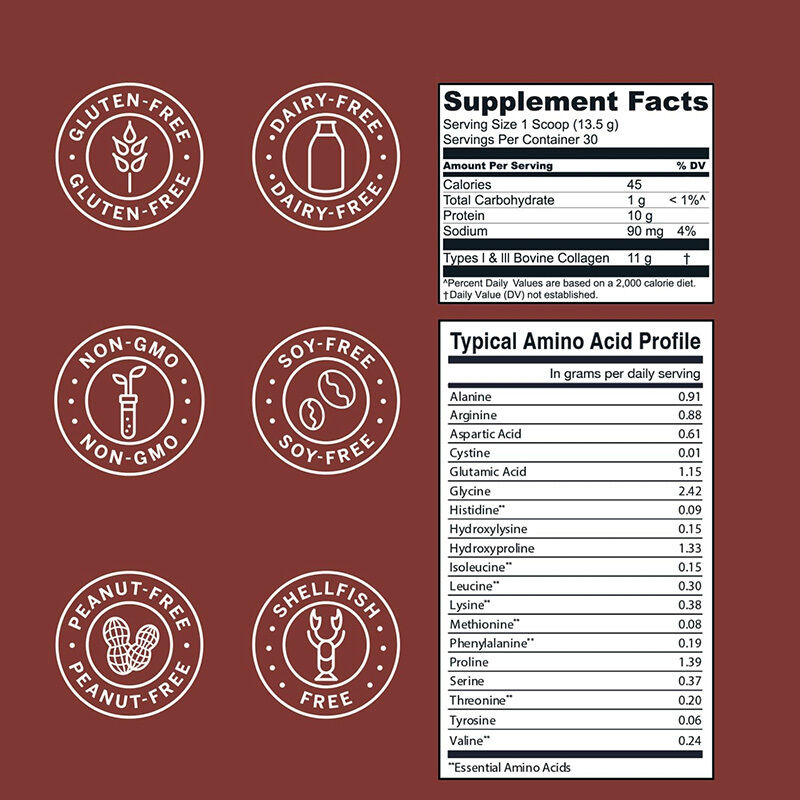 OEM Kolajen Peptidleri Toz Saç Cilt Tırnak Eklem Destek Tipi I & III Otla Beslenen Kolajen Takviyeleri Çikolatalı Kolajen Tozu