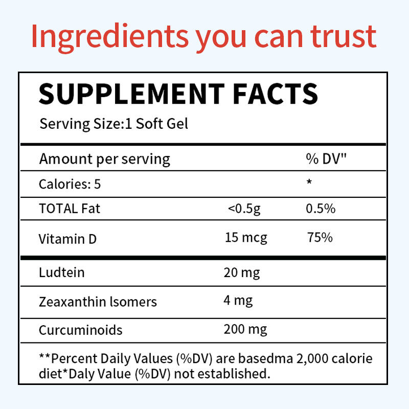 OEM Klinik olarak kanıtlanmış takviye Uzun süreli rahatlama için iç gözleri nemlendirmek için kuru gözler Kuraklık göz bakım takviyesi