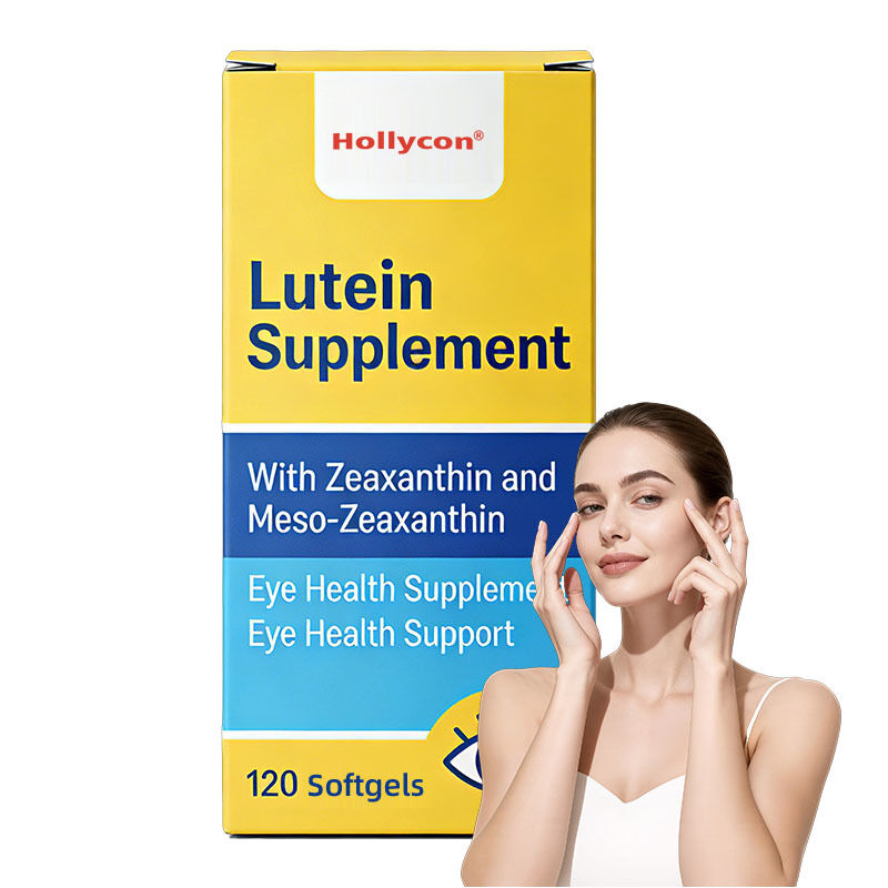 Özel Etiket Lutein Softgels Göz Sağlığı İçin Zeaxanthin ve Meso-Zeaxanthin'le Marigold Ekstraksiyonu