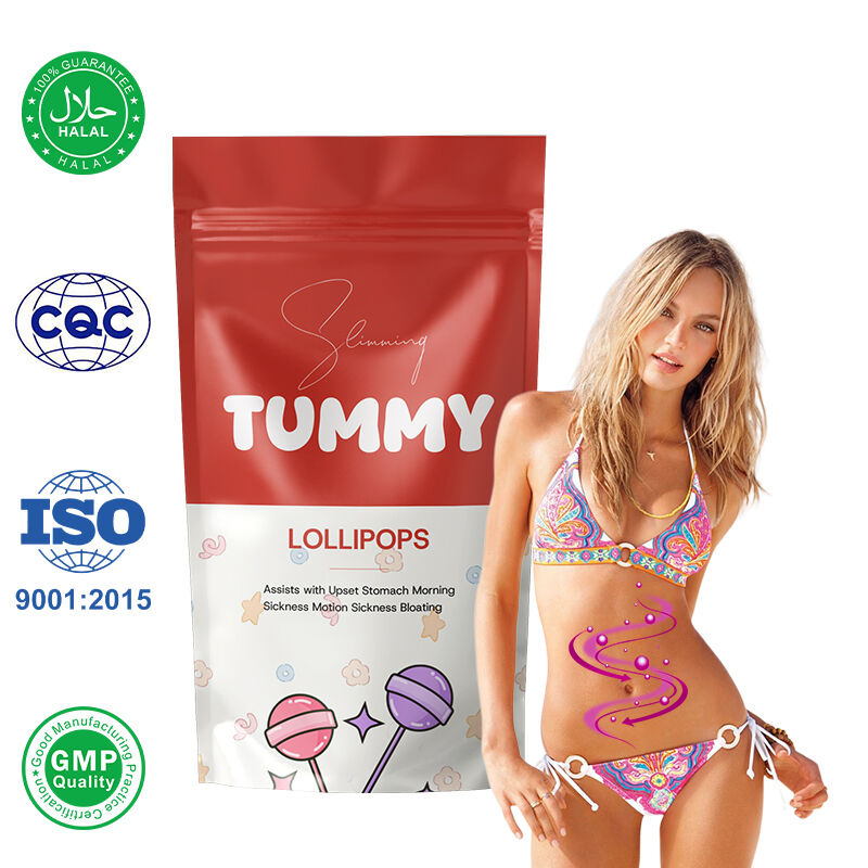 OEM Assists with Upset Stomach Morning Sickness Motion Sickness Bloating Slimming Lollipops Slimming Supplement Tummy Lollipops