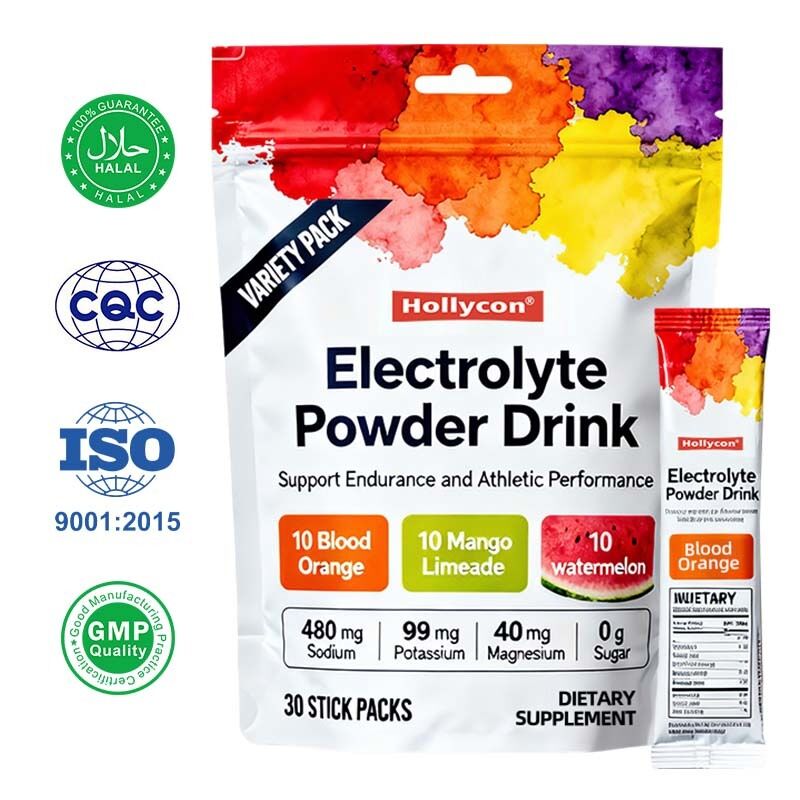 Sodyum Potasyum Magnezyum İçeren Elektrolit Tozu Paketleri ile Hızlı Hidrasyon ve Dayanıklılık Spor Performansı