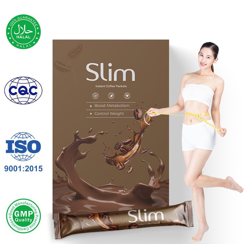 Özel Etiket Metabolizmayı Artırmak Garcinia Cambogia Arabica Kahve Zayıflama Takviyesi Diyet Desteği İnce Hazır Kahve Paketleri