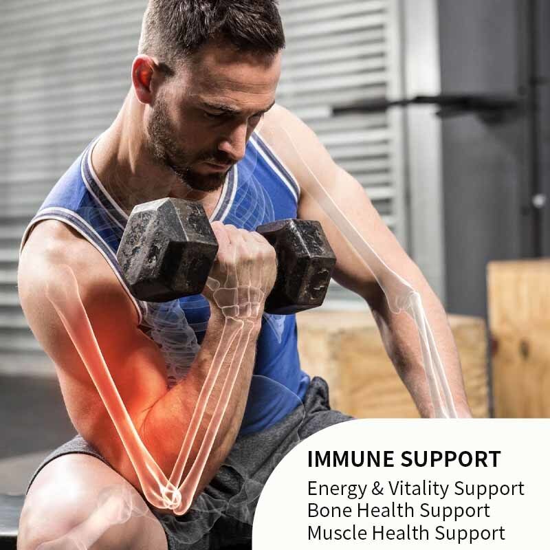 Özel Etiket Vitamin D3 K2 B6 Vitamini, Çinko ve Quercetin İçeren Kapsüller Erkekler ve Kadınlar için Enerji, Bağışıklık ve Kas Sağlığını Destekler