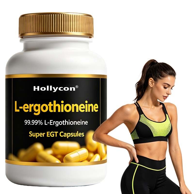 High Purity 99% L-Ergothioneine Capsules for Cellular Wellness Support with OEM Private Label Service