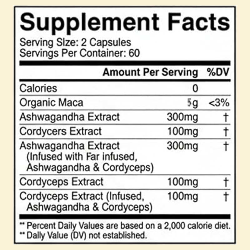 Full Spectrum Multi Mushroom & Herbal Capsules for Daily Body Wellness with Premium Herbal Blend