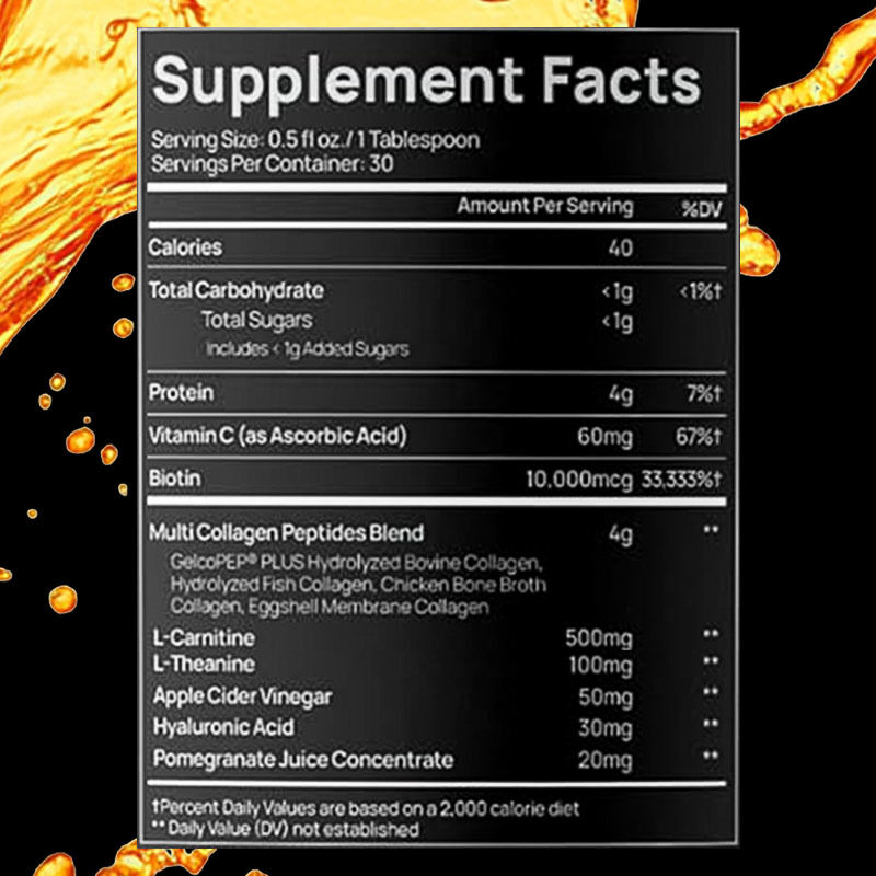 İçmeye Hazır Formda Dengeli Günlük Protein Besleyicili Çok Kaynaklı Sıvı Kollajen Çekimleri