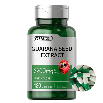 Bitkisel Yağ Kesici Takviyeler Guarana Tohum Ekstresi 3200mg