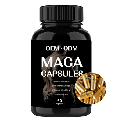 Adam Stres Giderici İçin 1500 Mg Plus Maca Kökü Takviyesi Kapsülleri