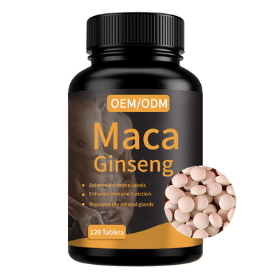 Özelleştirilmiş Seksi Bitkisel Maca Ginseng Takviyesi 120 Tablet
