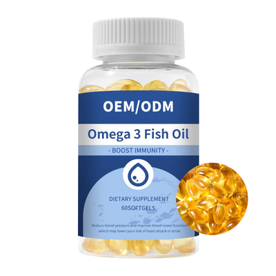ODM Yağ Asidi Omega 3 Balık Yağı Kapsülleri Softgel Beyin Sağlığını İyileştirir