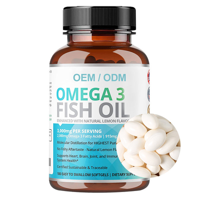 Beyin Sağlığı İçin Balık Yağı Omega 3 Softgel DHA EPA Kapsülleri