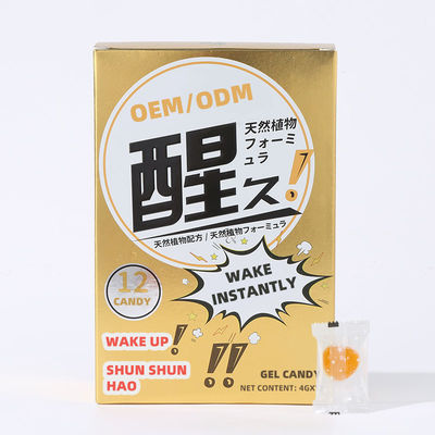 Özel Logo Zihinsel Güçlendirici Takviyeler OEM Uyandırma Jel Şekeri