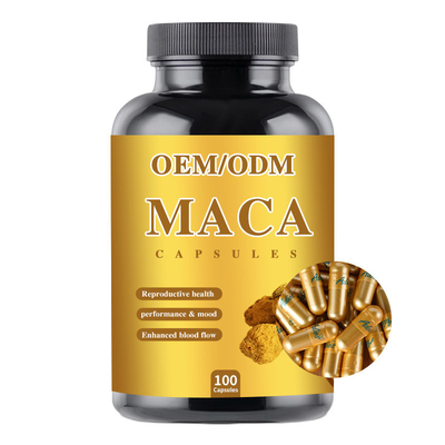 OEM Erkek Geliştirme Maca Kök Takviyesi Kapsül 1500 Mg