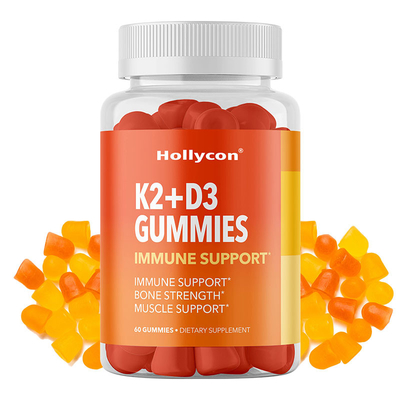 OEM Vitamin D3 K2 Gummies Kemik Sağlığı Ve Bağışıklık Desteği Gummies Takviyeleri