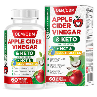 Ekstra Güç Elma Sirkesi Kapsülleri Glutensiz Takviyesi