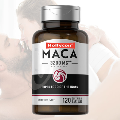3200mg Maca Kökü Takviyesi Siyah Kırmızı Sarı Hormonal Denge Ruh Hali Odaklanmayı İyileştirir Maca Kökü Kapsülleri