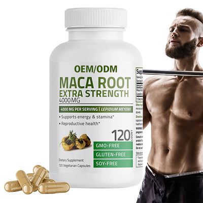 Boost Energy Maca Root Takviyesi Ekstra Mukavemet 4000mg Porsiyon Başına 120 Kapsül