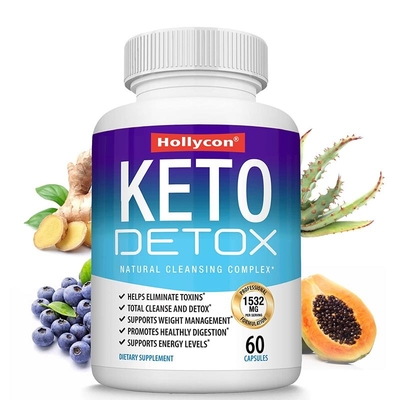 OEM Zayıflama Keto Kapsülleri Sağlık Takviyeleri Yağ Yakmayı Destekler