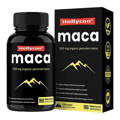 HACCP Takviyeleri OEM Boost Energy Erkekler Kadınlar İçin Organik Maca Kökü Kapsülleri