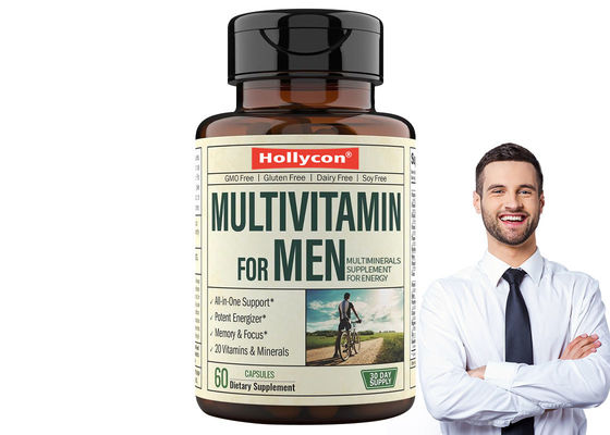 Özel Etiket 30 Gün Çoklu Vitamin Takviyesi Erkekler İçin Çoklu Vitamin Kapsülleri