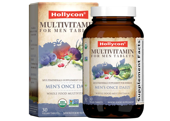 OEM Özel Etiket Diyet Mültimineraller Enerji Takviyesi Erkekler İçin Multivitamin Tabletler
